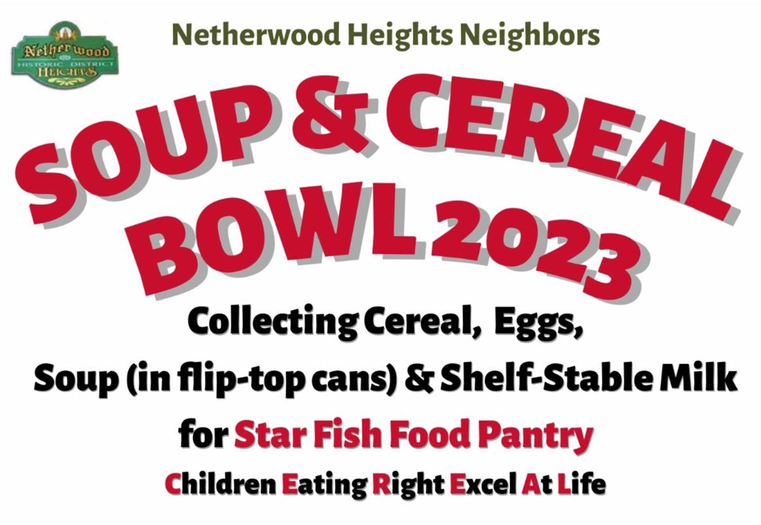 Soup & Cereal Bowl 2023 – Netherwood Heights Neighbors